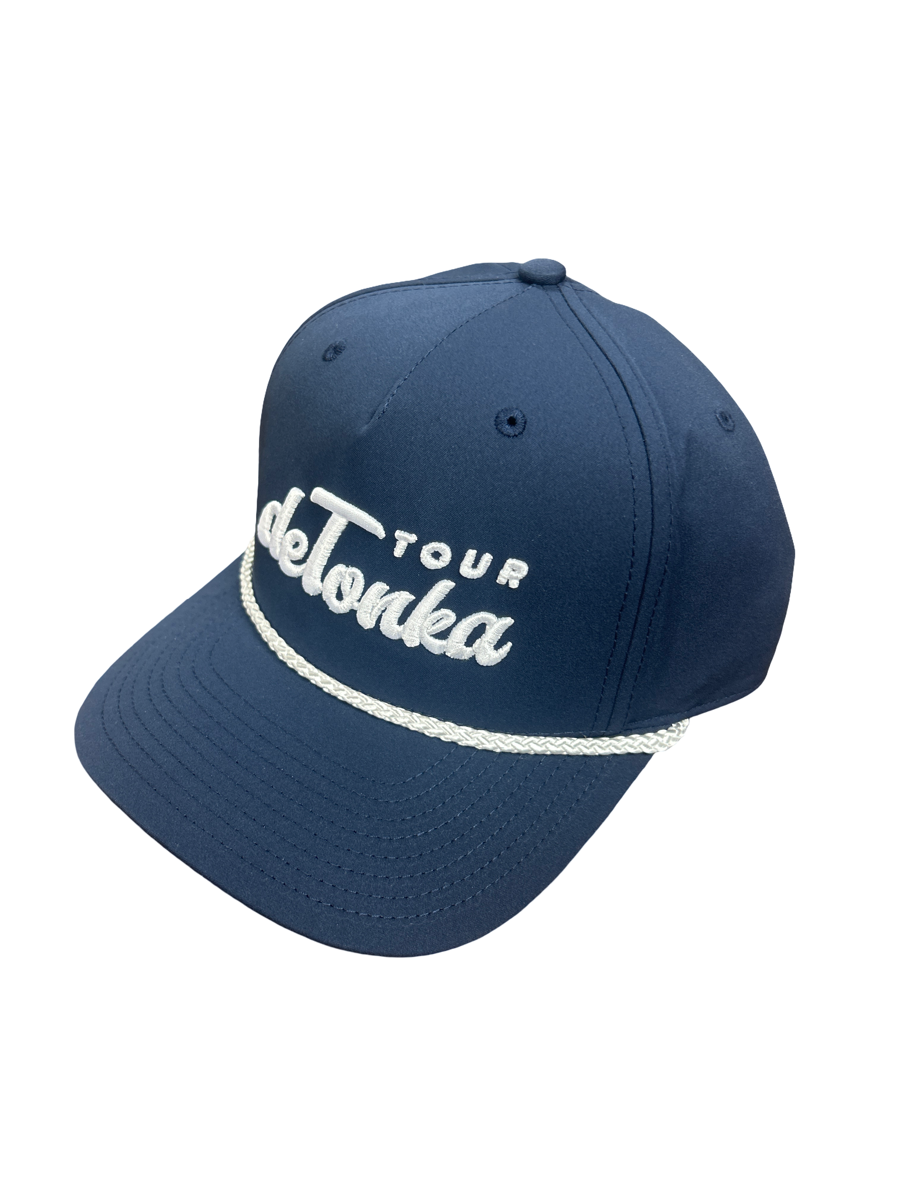 Tour de Tonka 5 Panel Classic Rope Cap - NAVY/WHITE