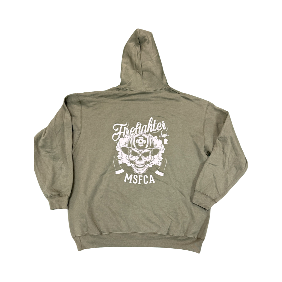 MSFCA Skull Hooded Sweatshirt - Green
