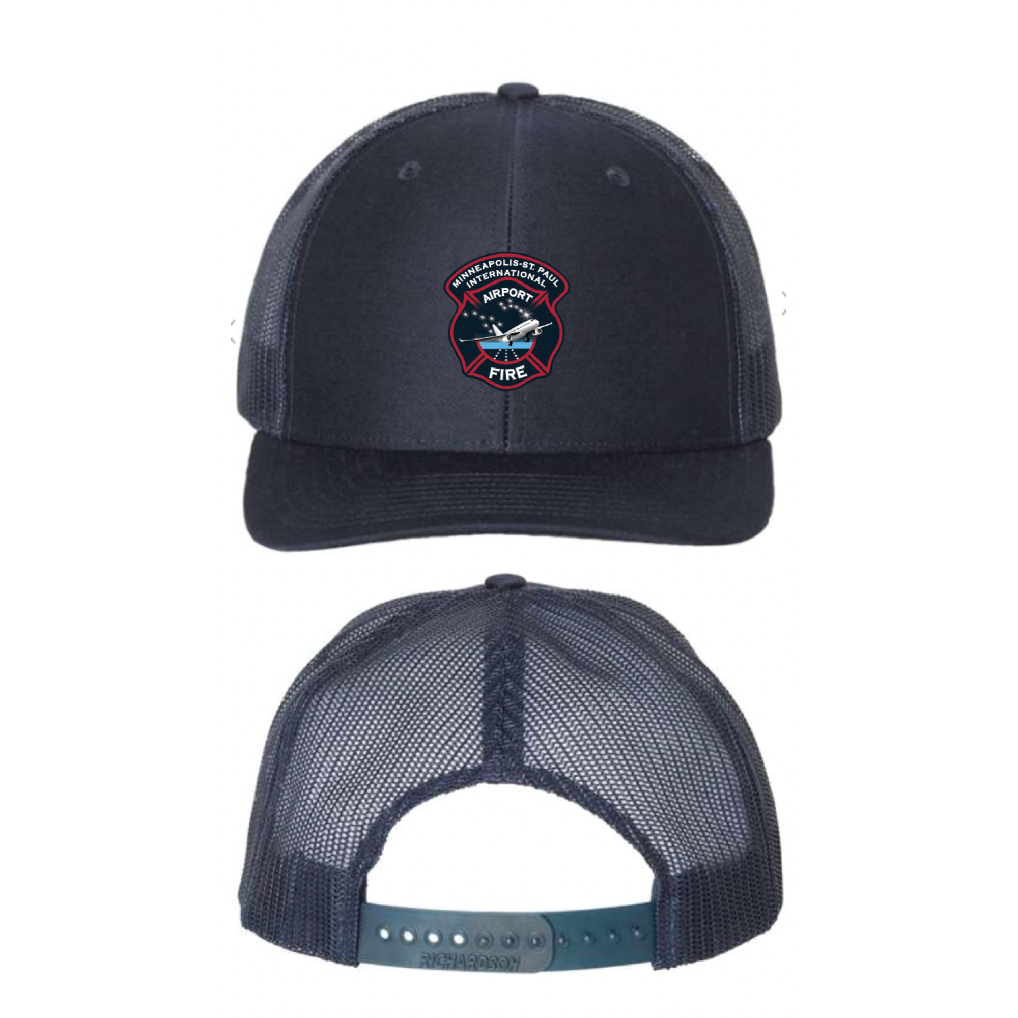 MSP Airport Richardson (Mesh Trucker Snapback Cap) Navy