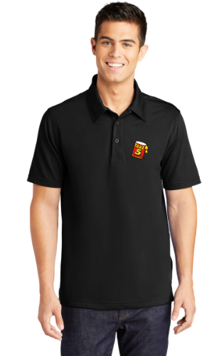 Take 5 Sport-Tek® PosiCharge® Active Textured Polo - BLACK