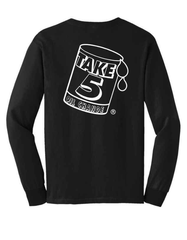 Take 5 Gildan® Ultra Cotton® 100% US Cotton Long Sleeve T-Shirt - BLACK