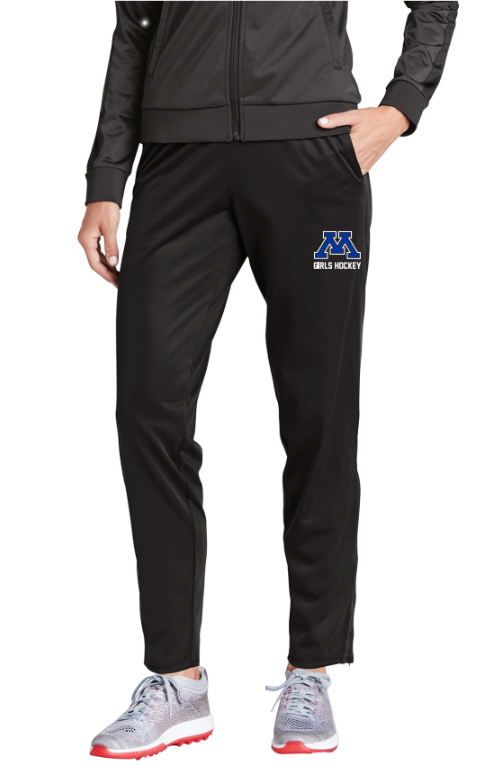 Minnetonka Hockey WOMENS Sport-Tek ® Tricot Track Jogger - BLACK