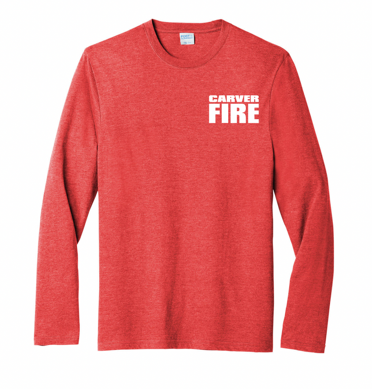 Carver Fire Port & Co® Tri-Blend Long Sleeve Tee (MALTESE BACK)