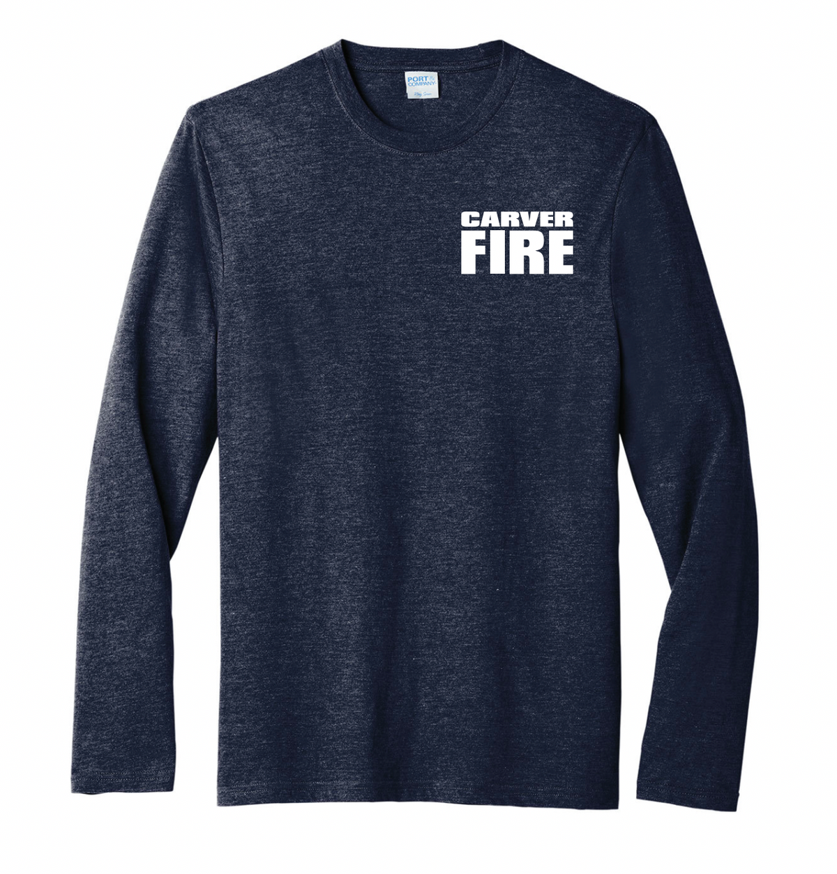 Carver Fire Port & Co® Tri-Blend Long Sleeve Tee (MALTESE BACK)
