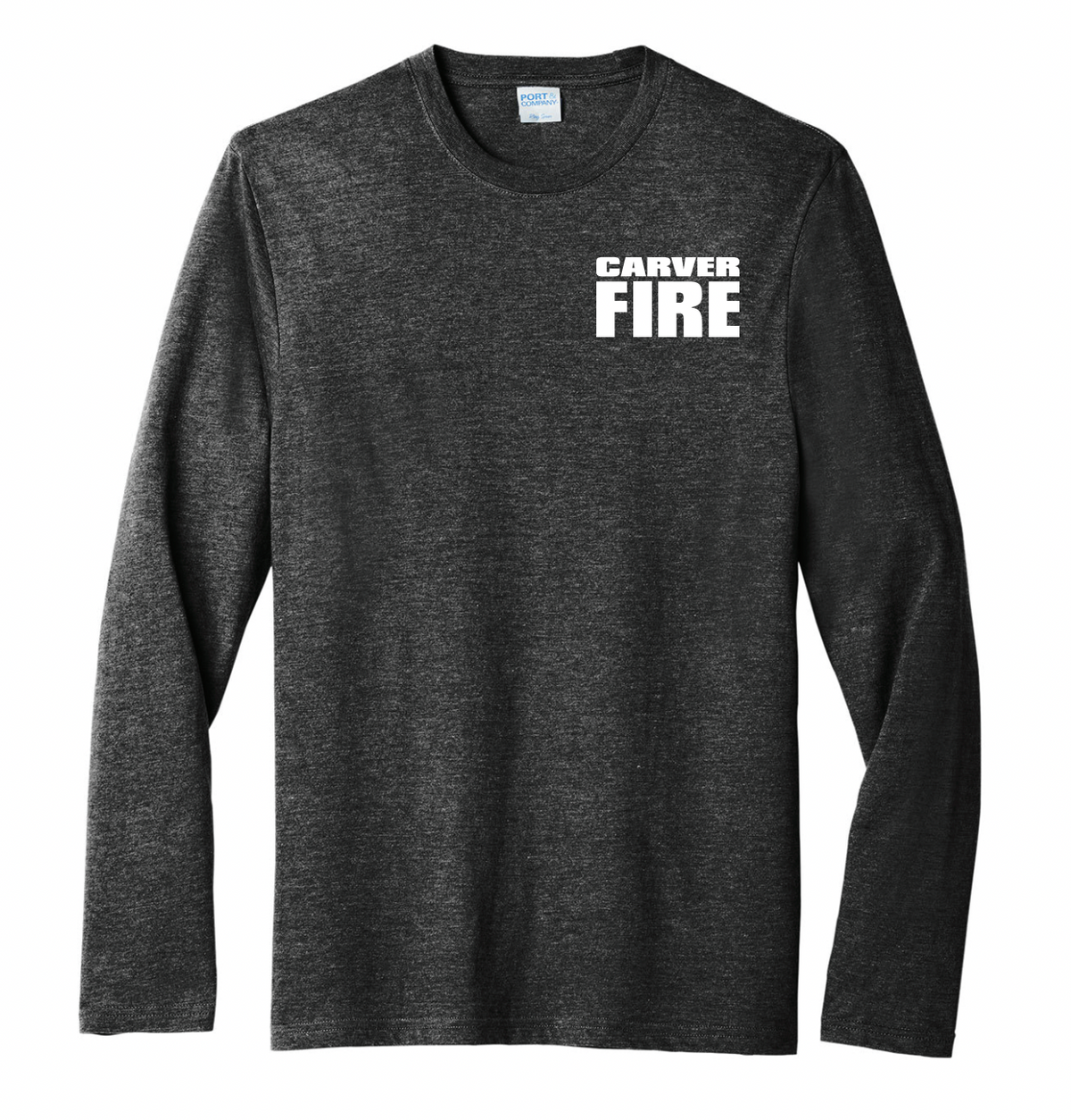 Carver Fire Port & Co® Tri-Blend Long Sleeve Tee (MALTESE BACK)