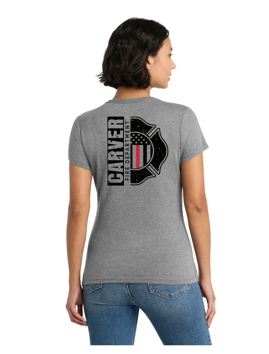 Carver Fire District® Women’s Perfect Tri® Tee (MALTESE BACK)