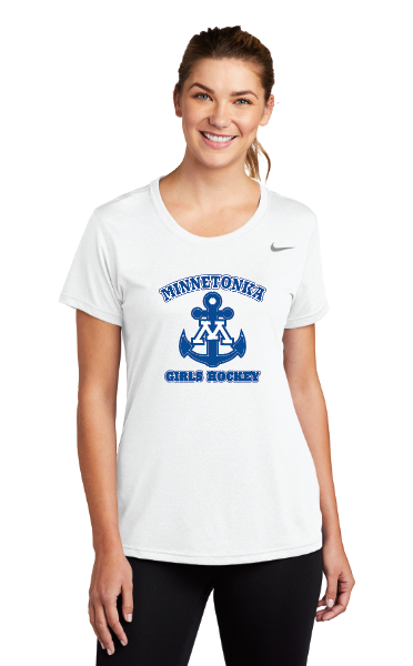 Minnetonka Nike Ladies Team rLegend Tee - White