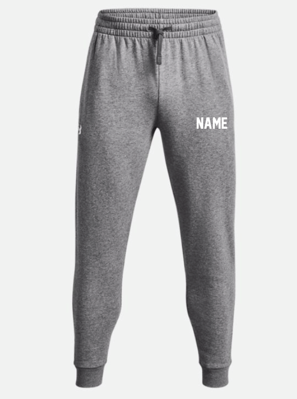 Owatonna Girls Lax UA Rival Fleece Joggers - Castlerock Light Heather