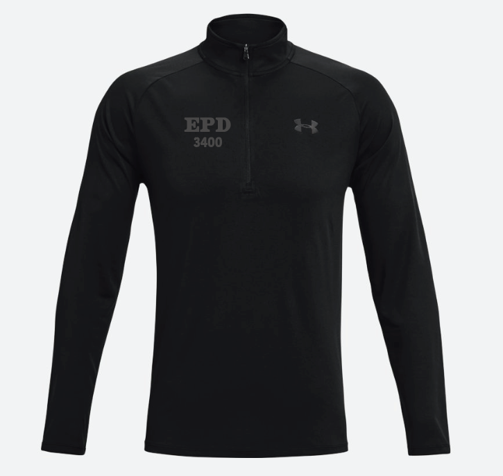 Edina Police Men's UA Tech™ ½ Zip Long Sleeve Black