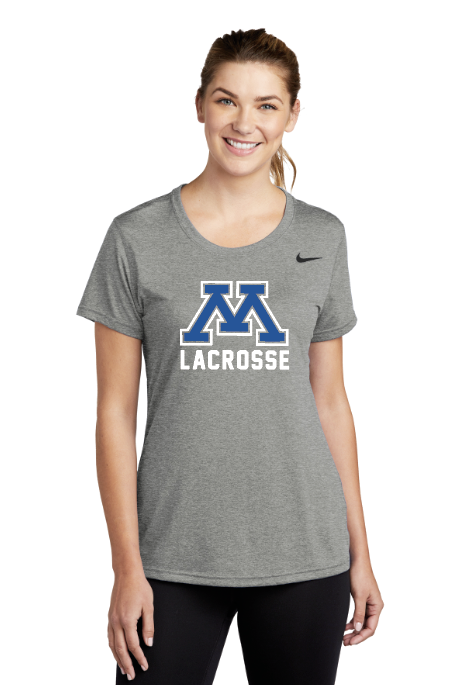 Minnetonka NIKE Ladies Team rLegend Tee - CARBON HEATHER