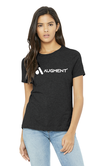 Augment Horizontal BELLA+CANVAS® Women’s Relaxed CVC Tee - BLACK HEATHER