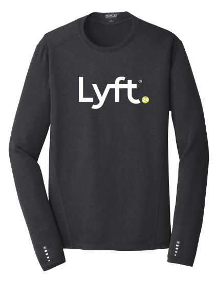 Lyft24 OGIO® Long Sleeve Pulse Crew - BLACK