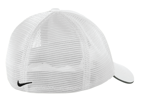 Fitness 1440 Square Nike Stretch-to-Fit Mesh Back Cap - WHITE/WHITE