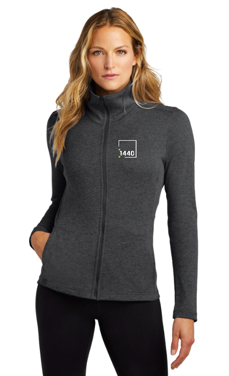 Fitness 1440 Square OGIO® Ladies Pixel Full-Zip - BLACK