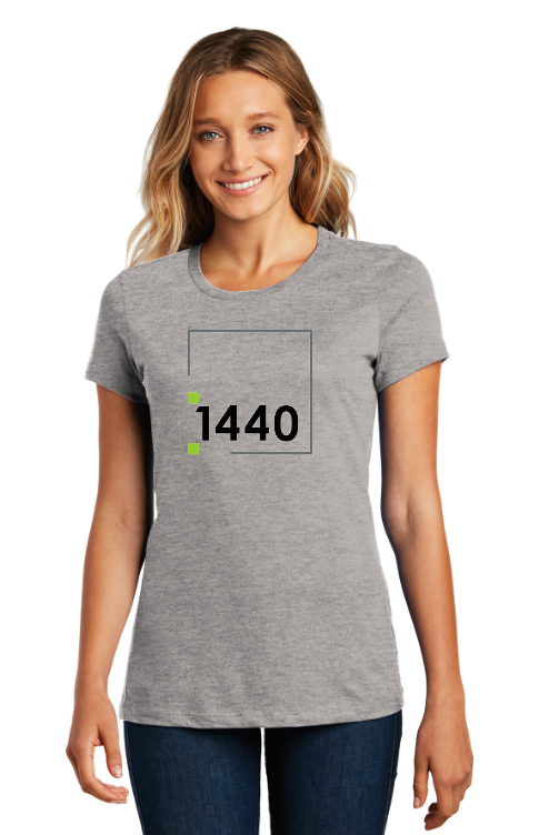 Fitness 1440 Square District ® Women’s Perfect Weight ® Tee - HEATHERED STEEL