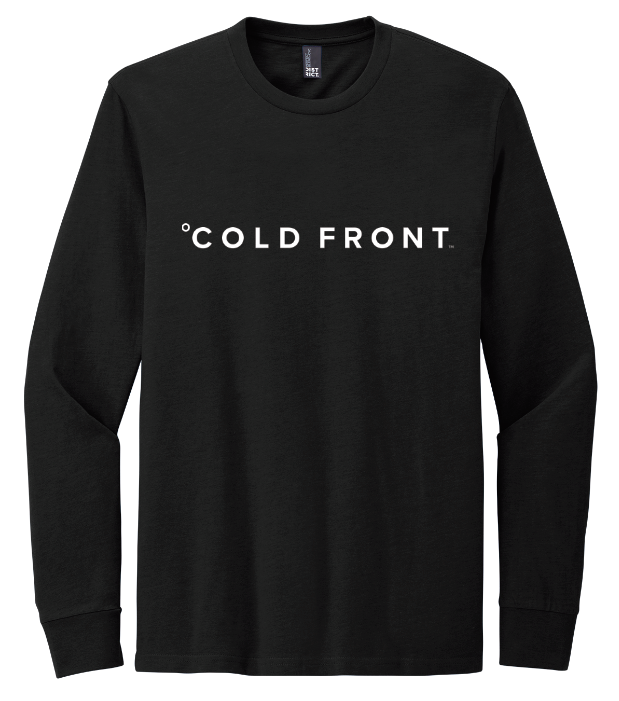 Cold Front District® Perfect Blend® CVC Long Sleeve Tee - BLACK