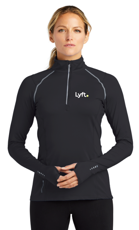 Lyft24 OGIO® Ladies Nexus 1/4-Zip Pullover - BLACK