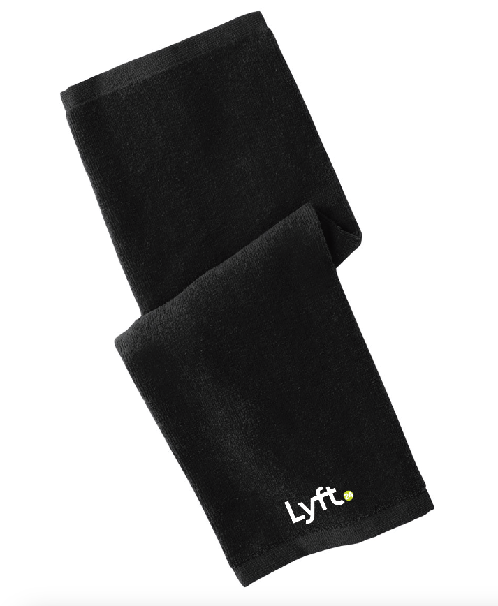 Lyft24 Hemmed Towel - BLACK