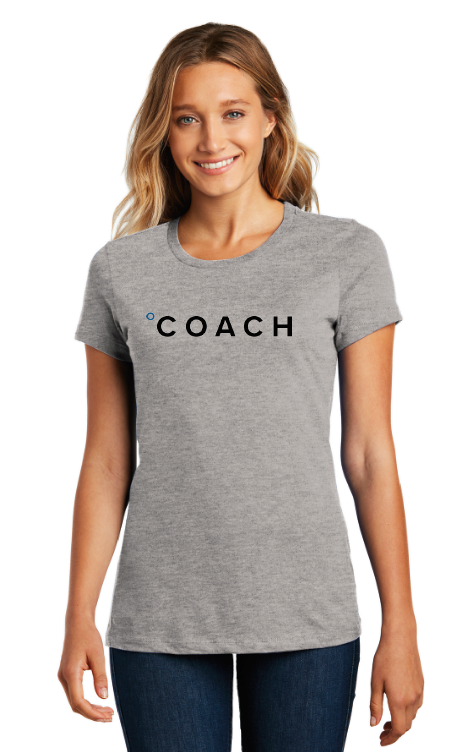Coach District ® Women’s Perfect Weight ® Tee - HEATHERED STEEL