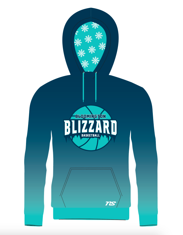 Bloomington Basketball SUBLIMATED HOODIE - UNISEX