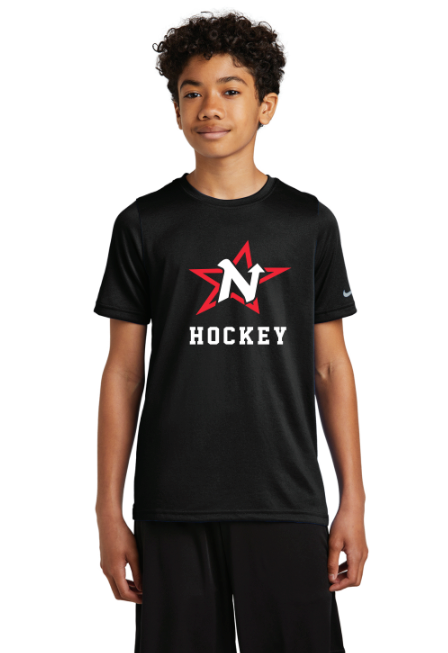Duluth Northern Stars YOUTH Nike Swoosh Sleeve rLegend Tee (unisex) - BLACK