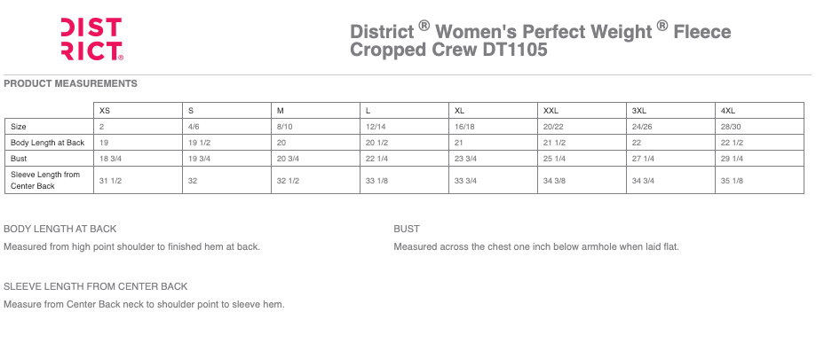 Virginia Figure Skating District® Women’s Perfect Weight® Fleece Cropped Crew - GREY