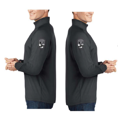 VFD Sport-Tek® Sport-Wick® Stretch 1/4-Zip Pullover - BLACK