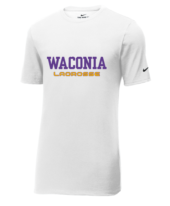 Waconia Lacrosse Nike Dri-FIT Cotton/Poly Tee - WHITE