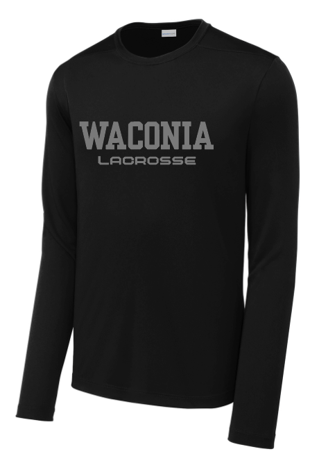 Waconia Lacrosse Sport-Tek ® Posi-UV ® Pro Long Sleeve Tee - BLACK