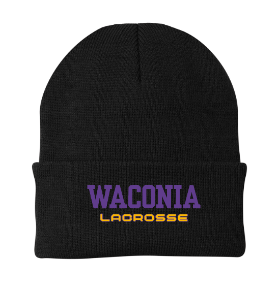 Waconia Lacrosse Port & Company® Knit Cap - BLACK