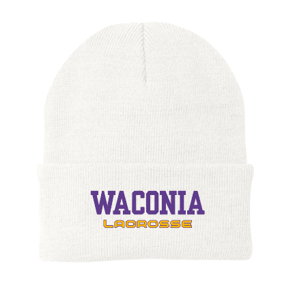 Waconia Lacrosse Port & Company® Knit Cap - WHITE