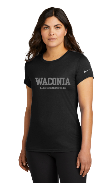 Waconia Lacrosse Nike Women's Swoosh Sleeve rLegend Tee - BLACK