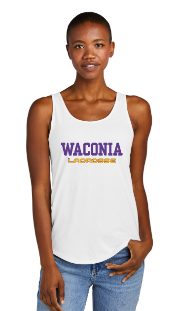Waconia Lacrosse District® Women’s Perfect Tri® Relaxed Tank - WHITE