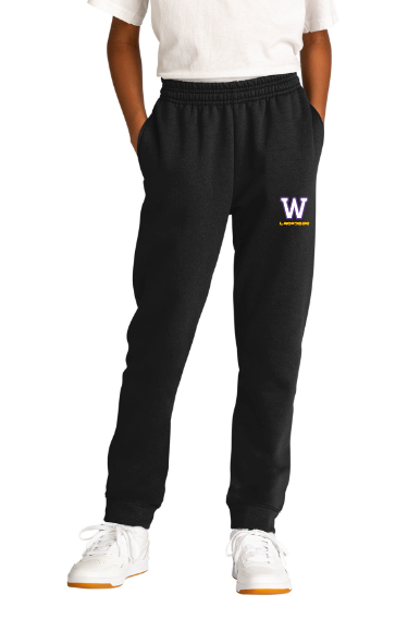 Waconia Lacrosse Port & Company ® Youth Core Fleece Jogger - BLACK