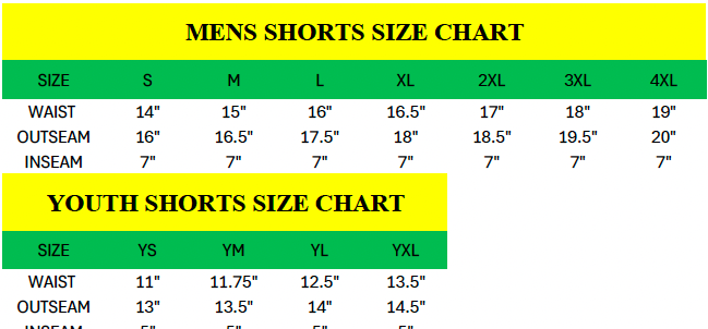 Minnesota Miners BOYS Sublimated Shorts - BLACK