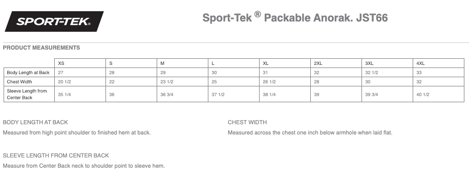 Centennial Lacrosse Sport-Tek ® Packable Anorak - BLACK