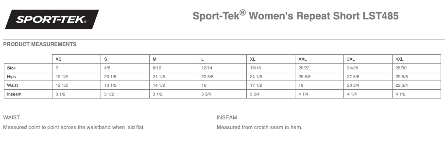 Centennial Lax Sport-Tek® Women's Repeat Short - BLACK