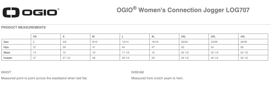 Centennial Lax OGIO® Women's Connection Jogger - BLACK