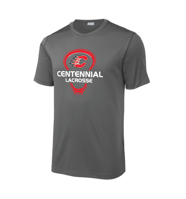 Centennial Lax Sport-Tek ® Posi-UV ® Pro Tee - DARK SMOKE GREY