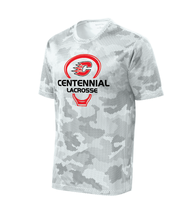 Centennial Lax CamoHex Tee - WHITE