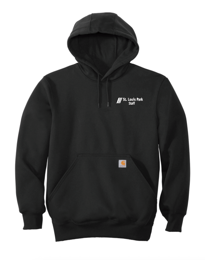SLP Public Works Carhartt® Rain Defender® Paxton Heavyweight Hooded Sweatshirt - BLACK