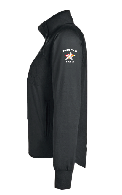 Duluth Northern Stars Hockey Women's Ellis Snap Neck Pullover - BLACK