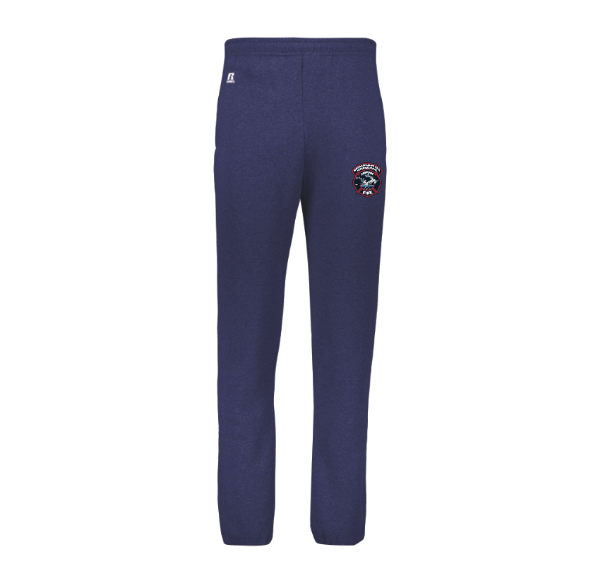 MSP Airport Fire Russell Athletic Unisex Dri Power® Closed-Bottom Pocket Sweatpants - NAVY