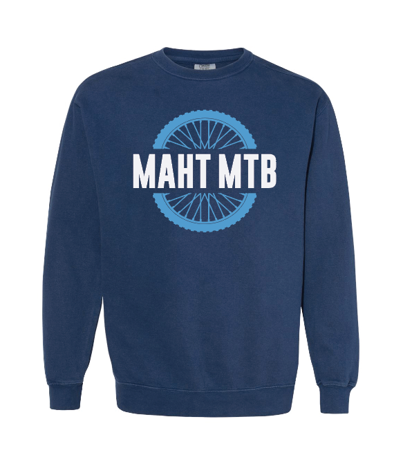 Mahtomedi Bike Team Comfort Colors® Ring Spun Crewneck Sweatshirt - TRUE NAVY