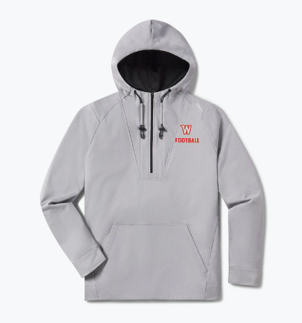 Westonka Football UNRL™ Crossover Half Zip - HEATHER GREY