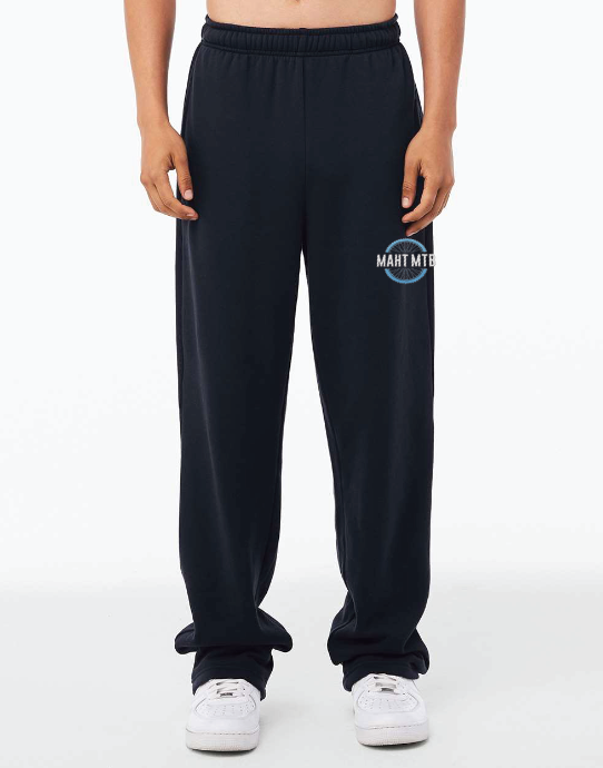 Mahtomedi Bike Team BELLA+CANVAS® Unisex Sponge Fleece Straight Leg Sweatpant - BLACK