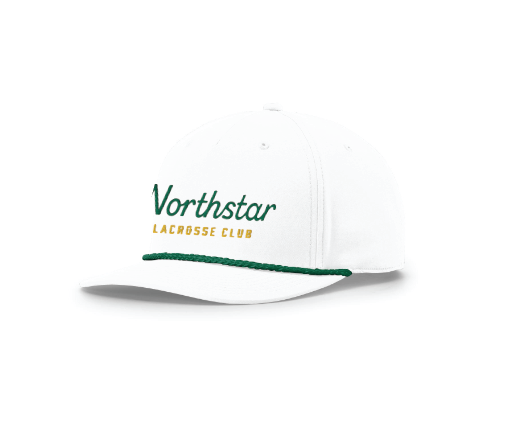 NLC Richardson Five-Panel Classic Rope Cap - WHITE