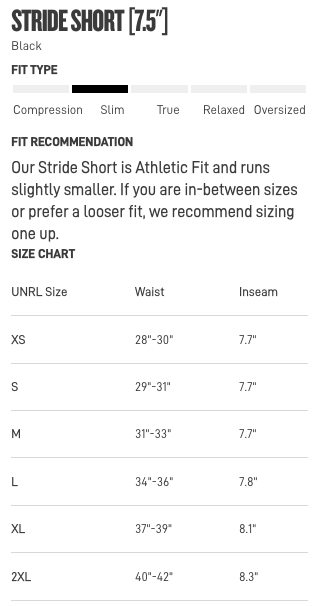 NLC UNRL™ Stride Short - BLACK