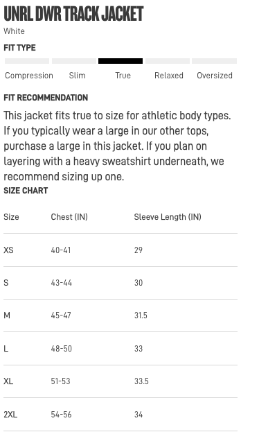 NLC UNRL™ DWR Track Jacket - WHITE