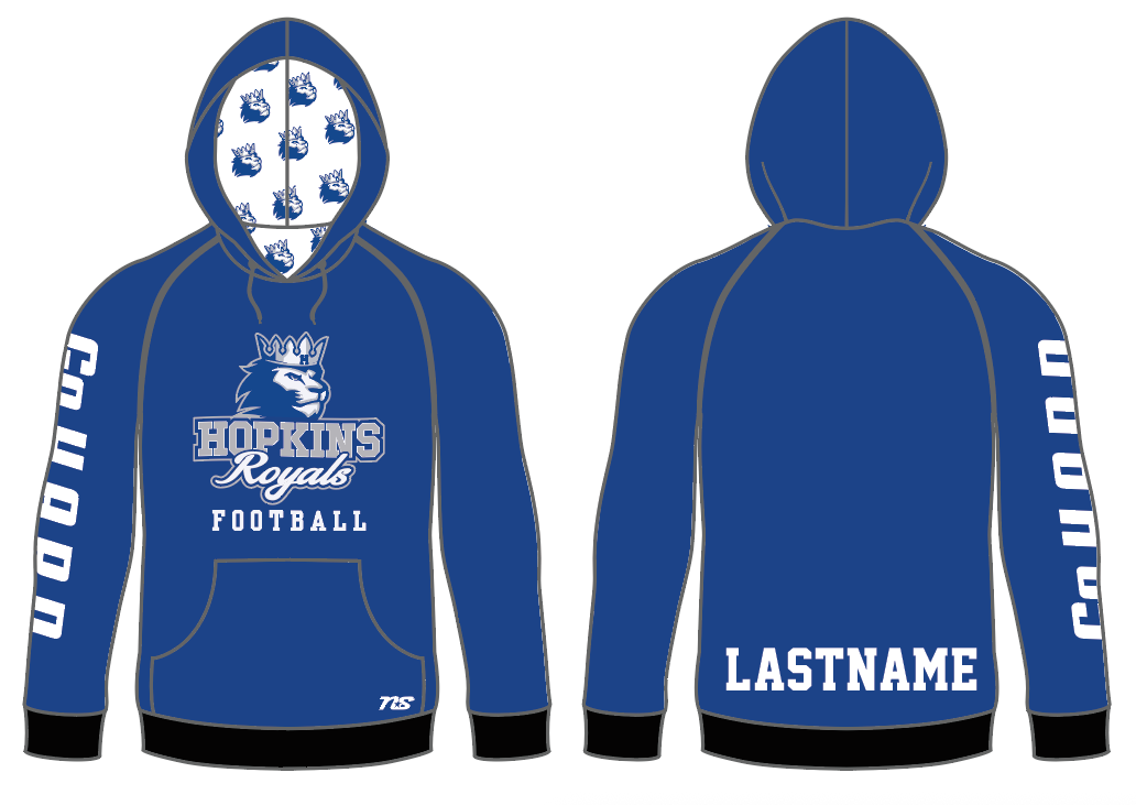 Hopkins Football Sublimated Hoodie